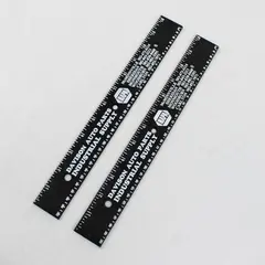 Lot of 2 NAPA 12-Inch Flexible Plastic Rulers