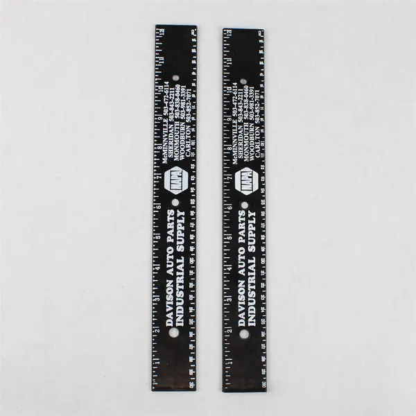 Lot of 2 NAPA 12-Inch Flexible Plastic Rulers