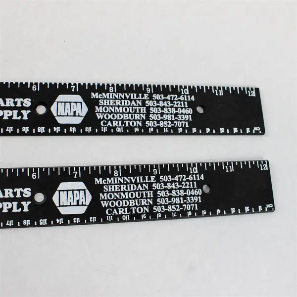 Lot of 2 NAPA 12-Inch Flexible Plastic Rulers