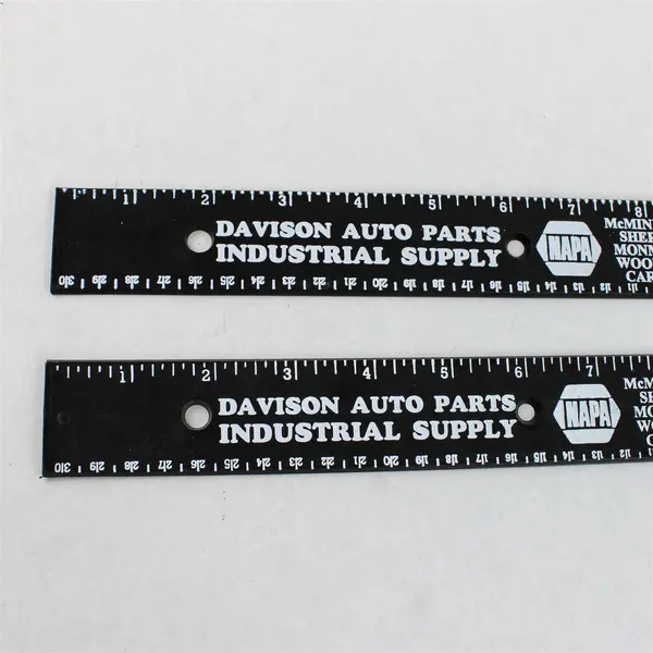 Lot of 2 NAPA 12-Inch Flexible Plastic Rulers