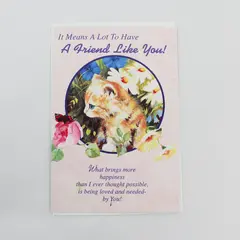 Magic Moments Cat-Themed Friendship Greeting Card Unused