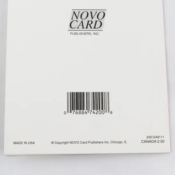 Vintage Novo Card Fiftieth Anniversary with Envelope Unused