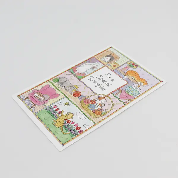 Gallant Greetings Cat-Themed Birthday Card for Daughter Unused