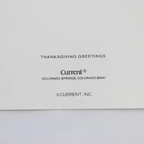 Vintage Current Inc. Christian Religious Thanksgiving Greeting Card Unused