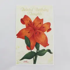 Vintage Magic Moments Belated Birthday Card Unused