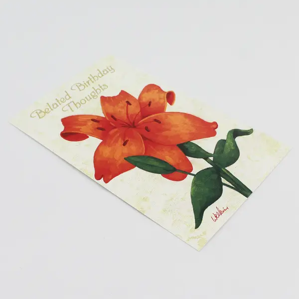 Vintage Magic Moments Belated Birthday Card Unused