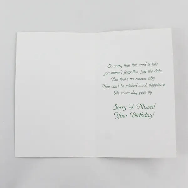 Vintage Magic Moments Belated Birthday Card Unused