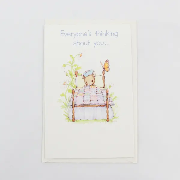 American Greetings Forget Me Not Get Well Greeting Card Kathy Lawrence Unused