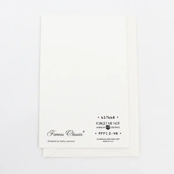 American Greetings Forget Me Not Get Well Greeting Card Kathy Lawrence Unused
