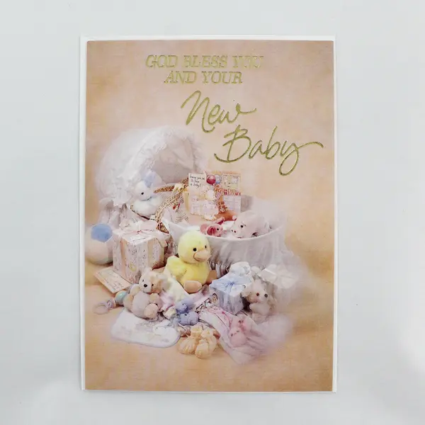 1998 VTG Amberley Many Blessings Congrats on Baby Card Unused