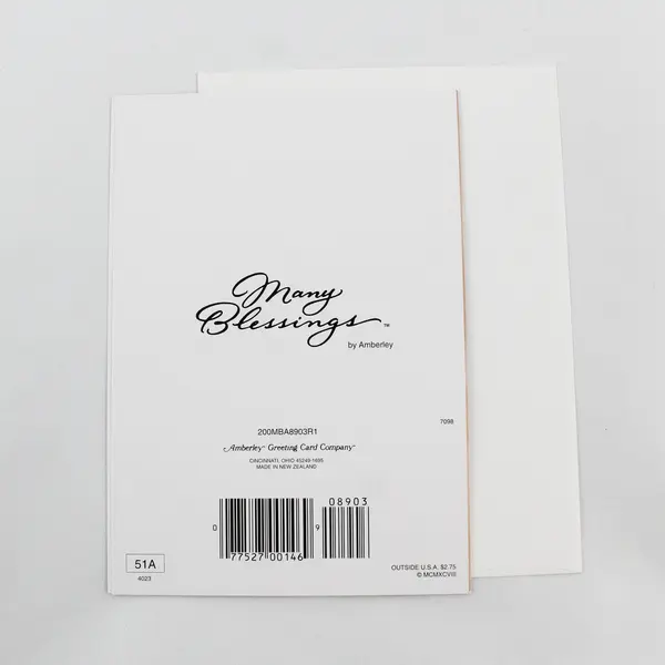 1998 VTG Amberley Many Blessings Congrats on Baby Card Unused
