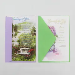 Lot of 2 Paramount Get Well Greeting Cards Unused
