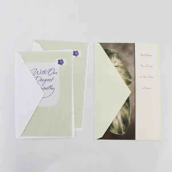 Lot of 3 Tender Thoughts Sympathy Cards with Envelopes Unused