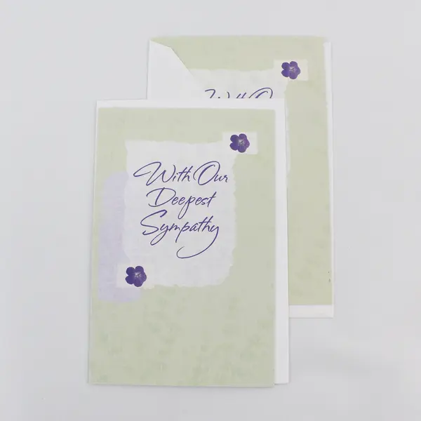 Lot of 3 Tender Thoughts Sympathy Cards with Envelopes Unused