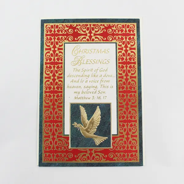 Lawson Falle BN414 Religious Christian Christmas Blessings Greeting Card Unused