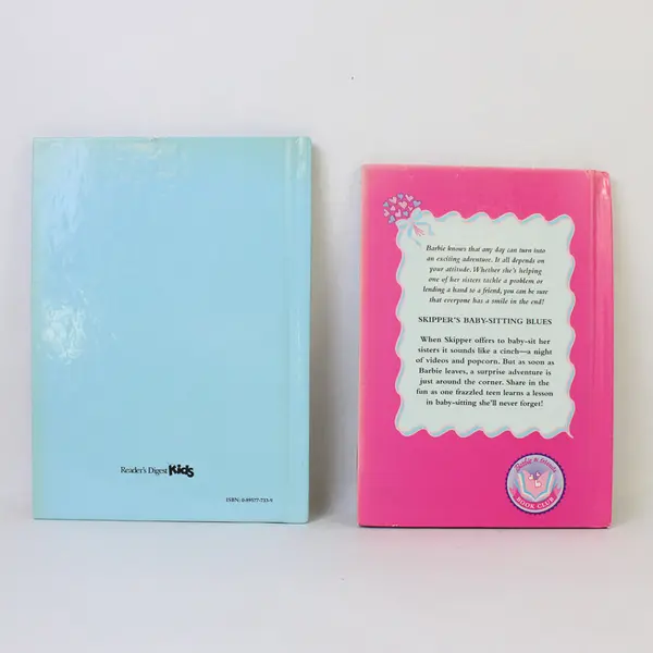 Lot 2 Hardcover Barbie Skipper's Baby-sitting Blues Berenstain Bears On Time