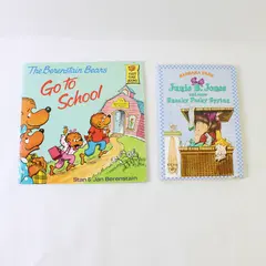 Lot of 2 Junie B. Jones Sneaky Peeky Spying & Berenstain Bears Go To School