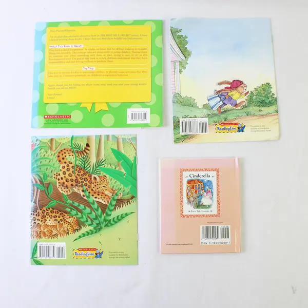 Lot of 4 Children's Books Cinderella Run Sid The Bus I Can Cooperate
