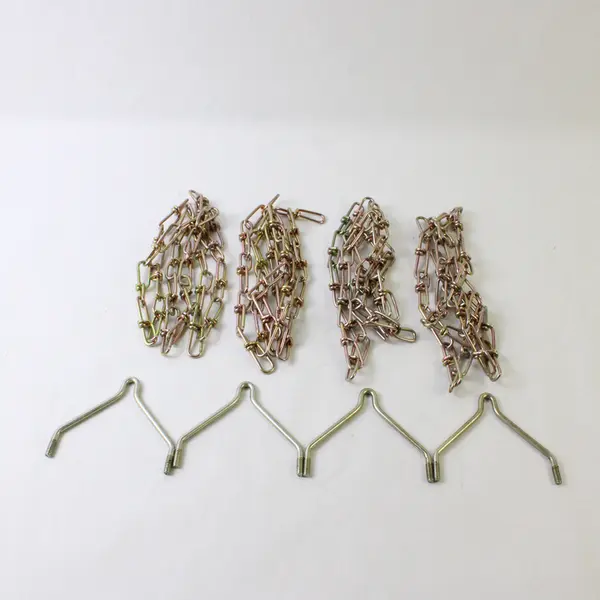 Lot of 4 Metal Chain Sections 4 ft Each - Chain Link Fencing Repair