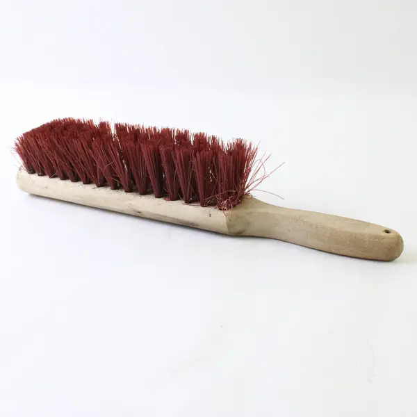 Wooden Hand Brush Brown Palmyra Fiber Bristles Scrub Cleaning Brush