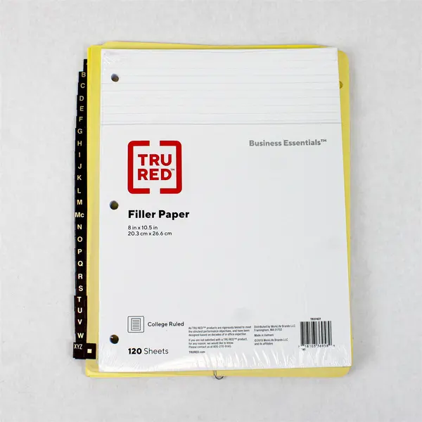 Staples Mixed Office Supplies Lot TRU RED Paper Envelopes A-Z Dividers