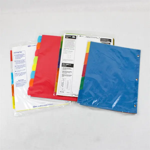 Lot 4 Avery Oxford Tab Dividers 11109 16130 11901 90429 New