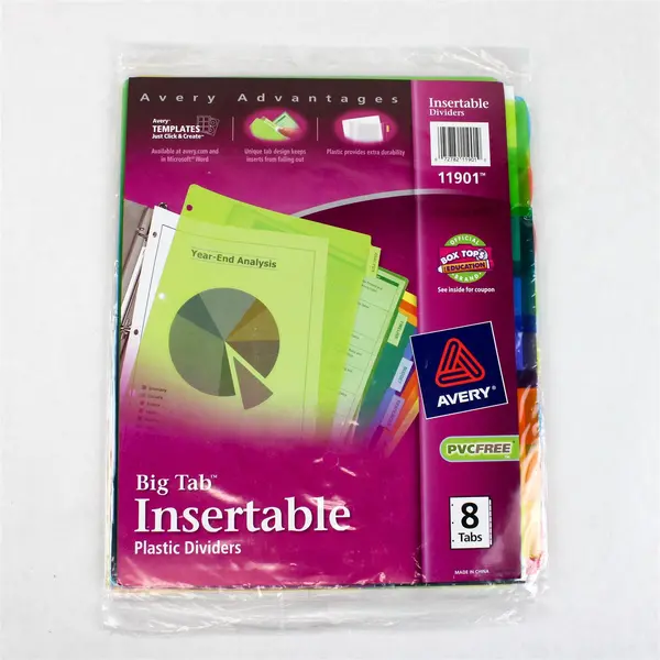 Lot 4 Avery Oxford Tab Dividers 11109 16130 11901 90429 New