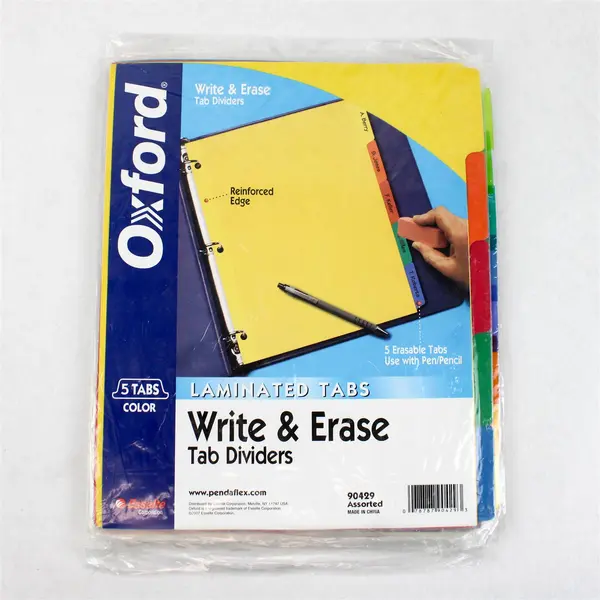 Lot 4 Avery Oxford Tab Dividers 11109 16130 11901 90429 New