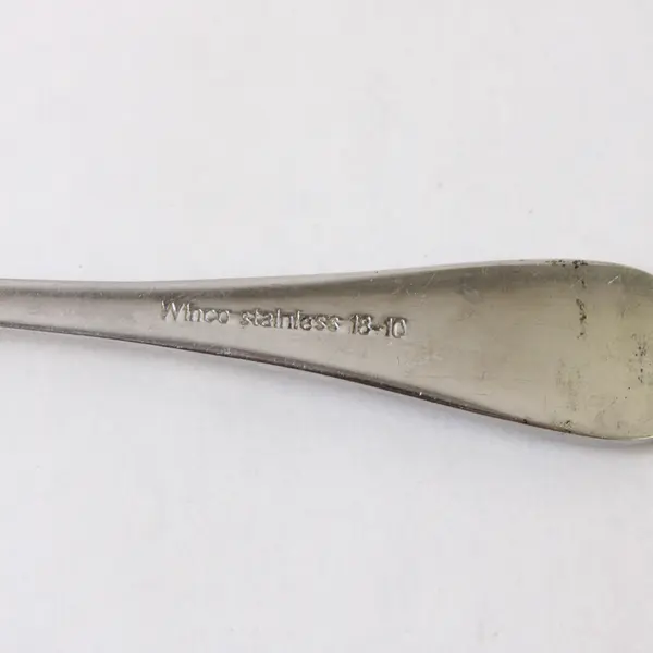 Lot of Four 18/10 Stainless Teaspoons by Winco  - Pattern Unknown