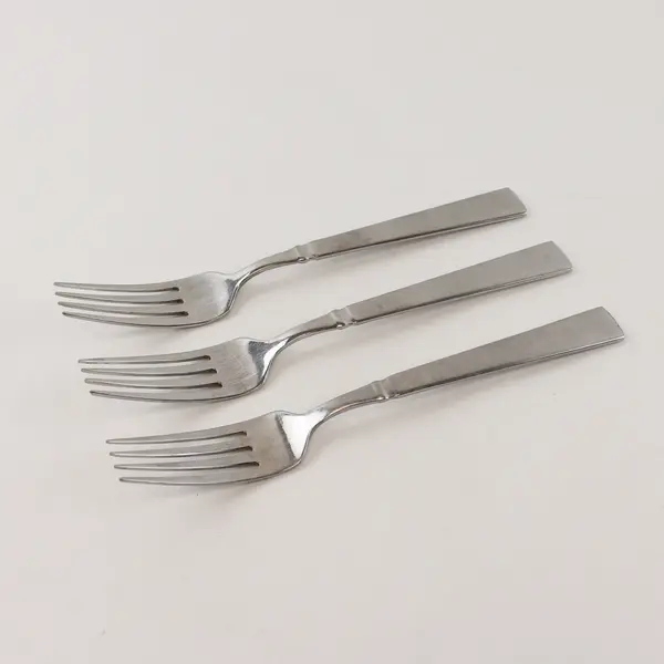 Three Stainless Satin Balance Dinner Forks by Towle