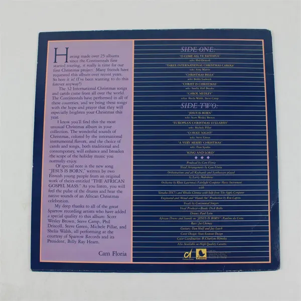 Continental Singers – O Come All Ye Faithful - 12" Vinyl Record