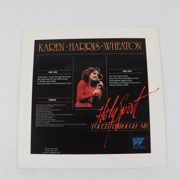 Karen Harris Wheaton Holy Spirit Touch Through Me Gospel 12" Vinyl Record