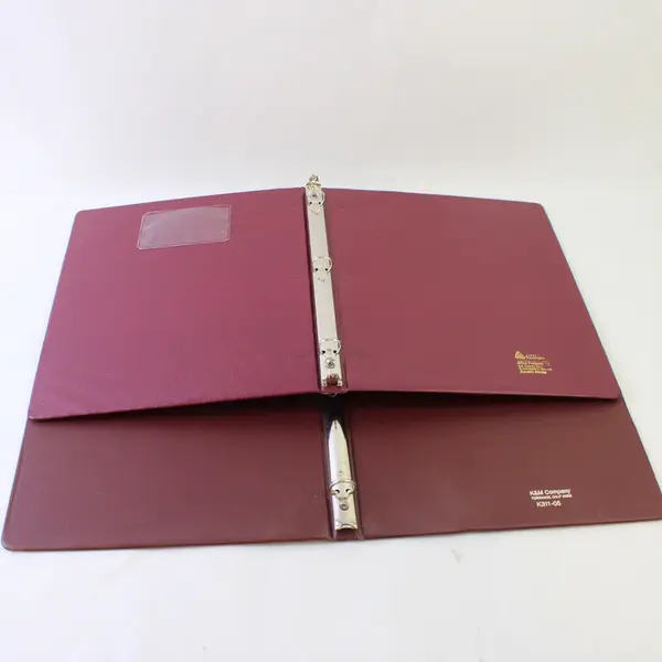 Lot of 6 Used 3-Ring Binders 3/4in Mixed Colors Black White Gray Burgundy