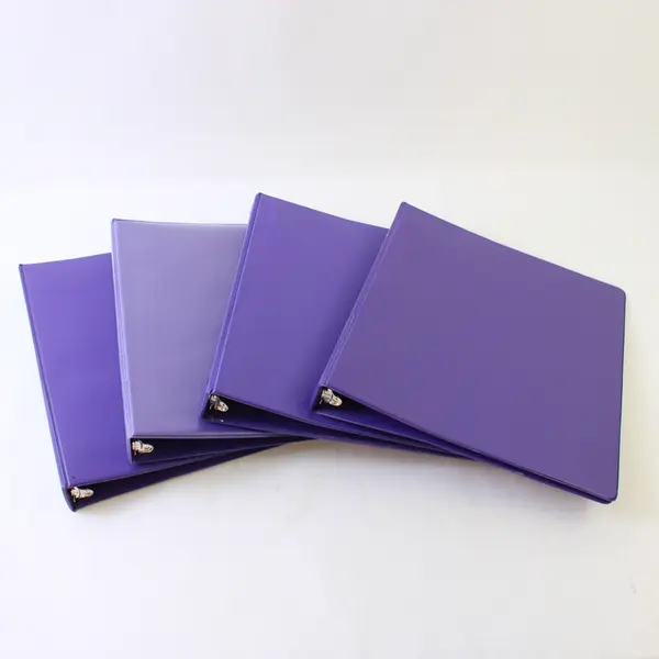 Samsill Lot of 4 Purple 1-Inch 3-Ring Binders