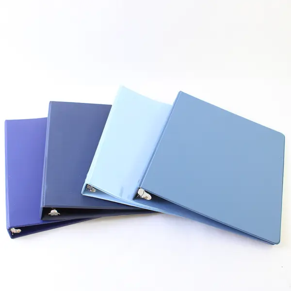 Lot of 4 Wilson Jones Blue 1in 3-Ring Binders