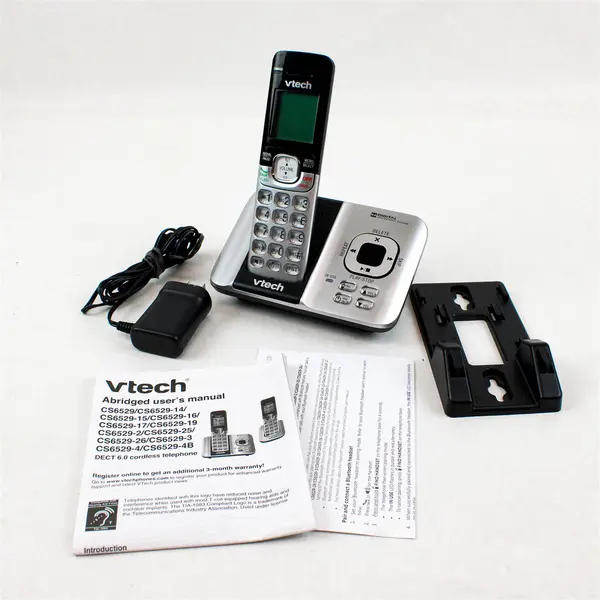 VTech CS6529 Cordless Phone Answering System w Handset Power Cord