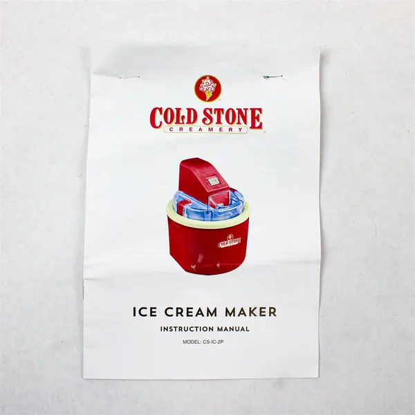 Cold Stone CS-IC-2P Replacement Top Assembly Paddle Manual No Bowl