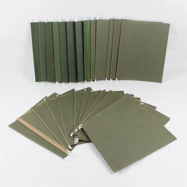 Lot of 26 Green Hanging File Folders Letter Size Office Supplies
