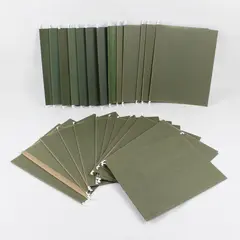 Lot of 26 Green Hanging File Folders Letter Size Office Supplies