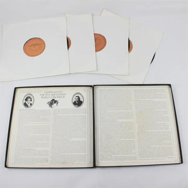 Glenn Gould Beethoven Piano Concertos 4 Record Box Set Columbia Odyssey