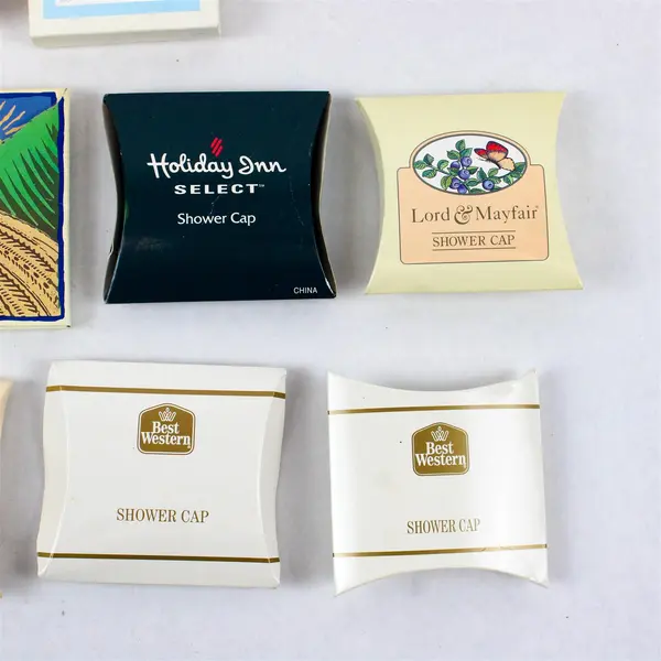 Lot of 10 Hotel Shower Caps Travel Guest Bathroom New