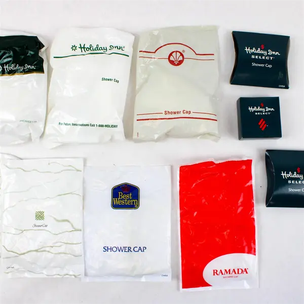Lot of 10 Hotel Shower Caps Travel Guest Bathroom New