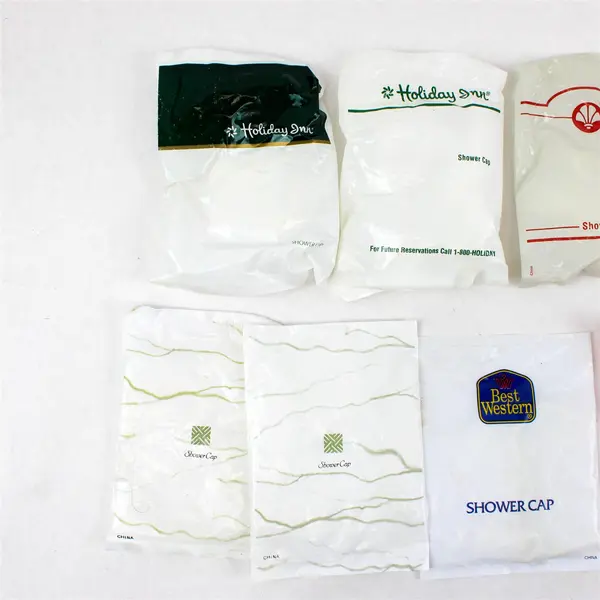 Lot of 10 Hotel Shower Caps Travel Guest Bathroom New