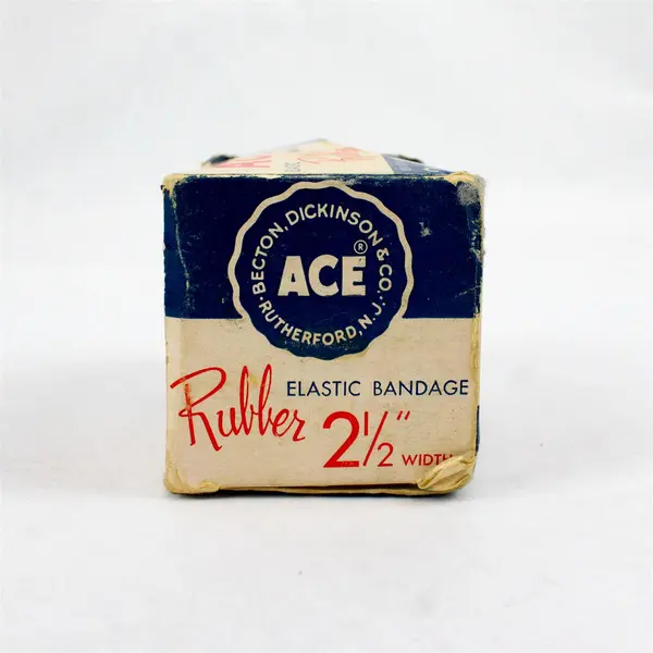 Vintage ACE Rubber Elastic Bandage Becton Dickinson 2.5in Wide USA Box