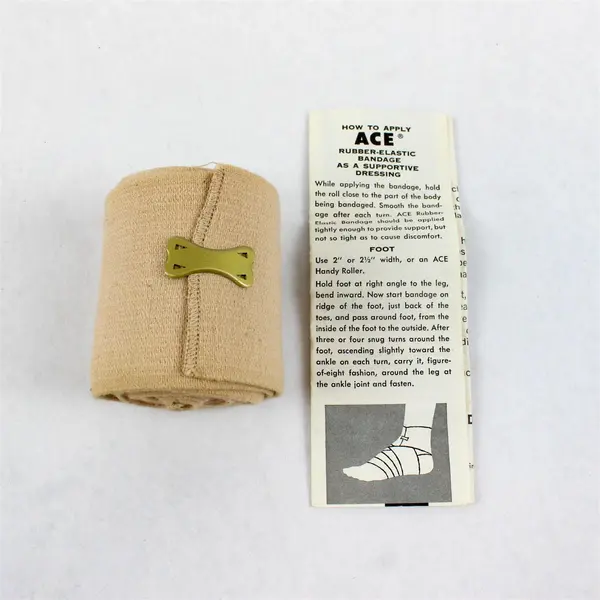 Vintage ACE Rubber Elastic Bandage Becton Dickinson 2.5in Wide USA Box