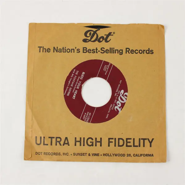 Fontane Sisters Bless Your Heart/Hearts of Stone 7" Vinyl 45 RPM Single