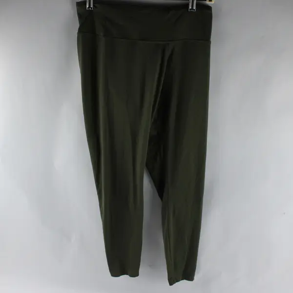 Express One Eleven Solid Green Leggings Women's Medium