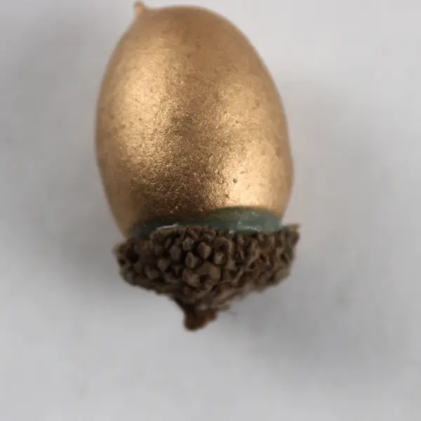 Lot of 34 Gold-Painted Acorns Flawed DIY Craft Projects