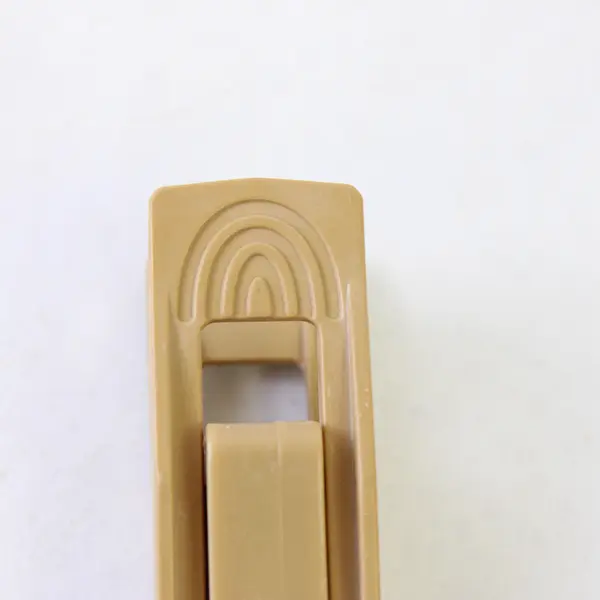Lot of 10 Vintage Beige Plastic Clothes Hanger Clips