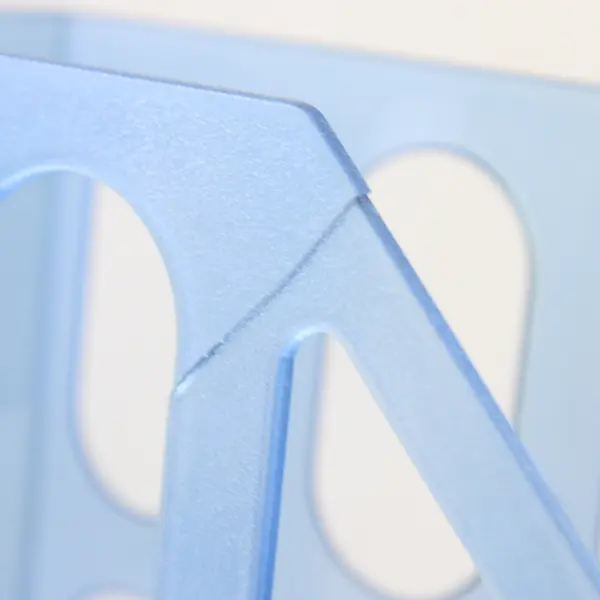 Set of 2 Newell Office Products Blue Plastic Magazine File Holders